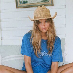 Lack Of Color Tan Straw Hat